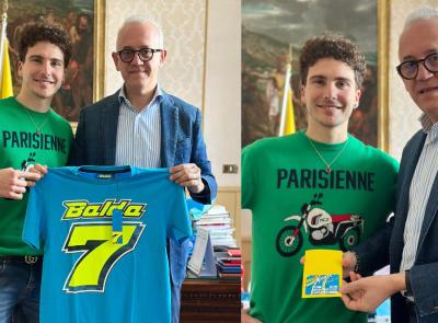 Civitanova, il sindaco Ciarapica entra nel fan club di Lorenzo Baldassarri: "Orgoglio delle Marche"