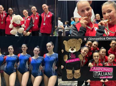 La Ginnastica Macerata brilla al campionato italiano di Genova: un oro e due bronzi per le atlete marchigiane