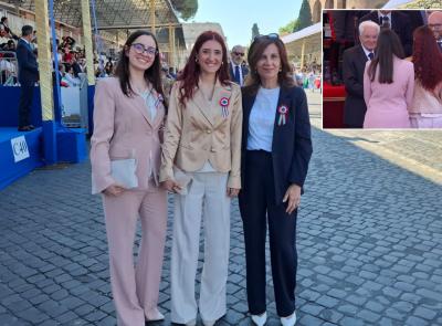 Macerata, la studentessa Amanda Procaccini premiata dal presidente Sergio Mattarella Macerata, la studentessa Amanda Procaccini premiata dal presidente Sergio Mattarella