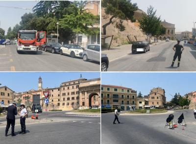 Macerata, fuga di gas durante i lavori: strade transennate in centro città