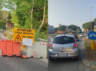 "30 minuti dalla Pieve al centro cittadino": i lavori in Via Mattei paralizzano Macerata