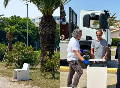 Civitanova si fa bella per l’estate: nuove panchine e cestini per una città più accogliente Civitanova si fa bella per l’estate: nuove panchine e cestini per una città più accogliente