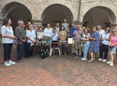 Grande successo per il weekend in acquarello a Pioraco con artisti internazionali