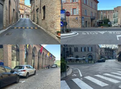Sarnano, nuovi dossi e segnaletica orizzontale: scatta il nuovo piano viabilità