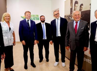 Cingoli, Fileni inaugura il nuovo Laboratorio Qualità col ministro Lollobrigida: "Dalla salute del terreno al prodotto finale" (VIDEO e FOTO)
