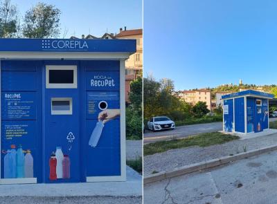 San Severino, installato l'eco-compattatore per il riciclo delle bottiglie in plastica