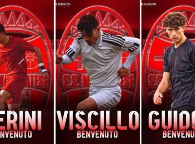 Maceratese, ecco gli under: ufficializzati i tre classe 2007 Perini, Viscillo e Guideri Maceratese, ecco gli under: ufficializzati i tre classe 2007 Perini, Viscillo e Guideri