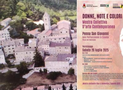 “Donne, Note e Colori”: a Penna San Giovanni l’arte si fa memoria e impegno