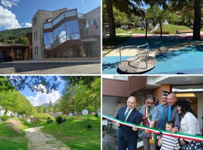 Fiastra volta pagina: inaugurati il nuovo parco urbano di San Lorenzo al Lago e la sede comunale Fiastra volta pagina: inaugurati il nuovo parco urbano di San Lorenzo al Lago e la sede comunale