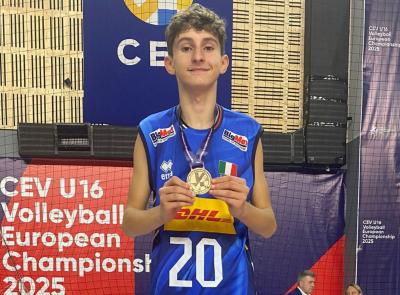 L'oro d'Europa ha il volto di Matteo Talevi: il giovane talento della Lube trionfa con l’Italia U16