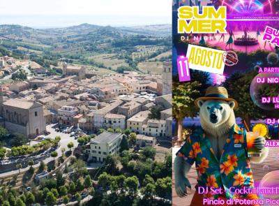 Potenza Picena, il Pincio si trasforma in una discoteca con il Summer Dj Night-Bubble Party
