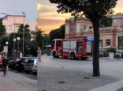 Civitanova, incendio in cucina al ristorante "Vitanova": intervengono i vigili del fuoco