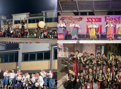 Castelraimondo, dai tamburi giapponesi ai canti calabresi: il Festival del Folklore incanta il pubblico Castelraimondo, dai tamburi giapponesi ai canti calabresi: il Festival del Folklore incanta il pubblico