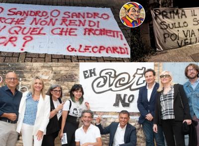 "Prima il ponte sullo Stretto, poi via dei Velini", la lenzuolata non piace al sindaco: a Macerata è l'ora della censura