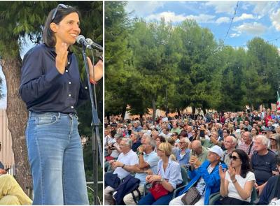 Bagno di folla per Schlein a Porto Potenza: ‘Con Ricci cambiamo le Marche e battiamo la destra’ (FOTO)