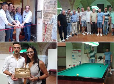 Treia, inaugurata nuova sala biliardi al circolo cittadino
