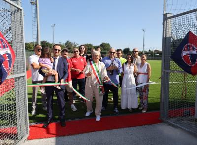 Taglio del nastro a San Liberato: inaugurato il nuovo campo in sintetico
