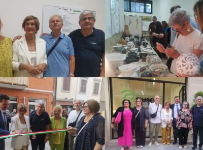 Tolentino, inaugurata la nuova sede del Circolo Auser con la mostra del corso di ceramica