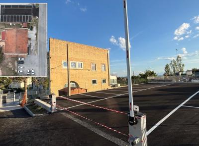 Recanati, all'asilo di Montefiore l'apertura del nuovo parcheggio