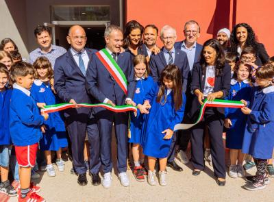 Camerino, prima campanella al nuovo Istituto Comprensivo "Ugo Betti": c'è anche Veronica Berti Bocelli