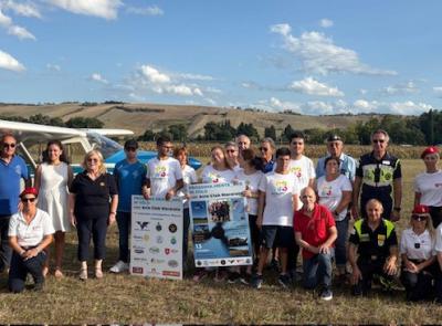 Un volo speciale per i ragazzi del Rotary Center di Tolentino