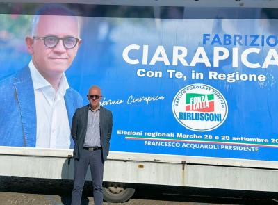 Ciarapica terzo candidato più votato nelle Marche per Forza Italia: il consenso cresce ma niente seggio