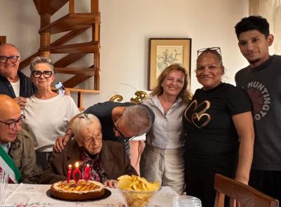 105 candeline per Pierina Micucci, la longeva monteluponese tra Italia e Argentina