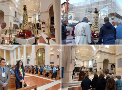 Peregrinatio Mariae, la statua della Madonna di Loreto fa tappa a Camerino