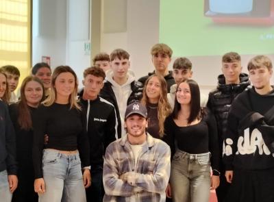 Macerata, Manuel Bortuzzo incontra gli studenti dell'Ite "Gentili" di Macerata