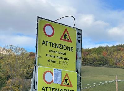 Sopralluogo lungo la SP 120, lavori per le gallerie di collegamento verso Sassotetto: chiusura fino a dicembre