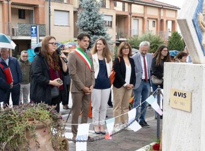 Appignano celebra i 65 anni dell’Avis: inaugurato il piazzale del Donatore