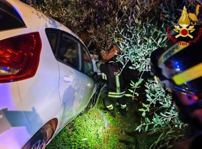 Recanati, auto sfonda la ringhiera e finisce nella scarpata all'alba: soccorse due ragazze Recanati, auto sfonda la ringhiera e finisce nella scarpata all'alba: soccorse due ragazze