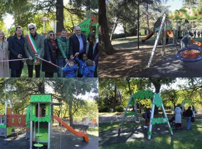 Macerata, nuova vita all’area giochi di Villa Cozza grazie alla donazione di Iginio Straffi Macerata, nuova vita all’area giochi di Villa Cozza grazie alla donazione di Iginio Straffi