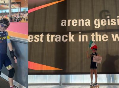 Pattinaggio corsa, Pollenza esulta: tre ori e un argento per Teodora Paesani in Germania Pattinaggio corsa, Pollenza esulta: tre ori e un argento per Teodora Paesani in Germania