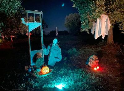 Un'intera contrada che si trasforma in 'villaggio del terrore': "Nel nostro uliveto va in scena la paura" Un'intera contrada che si trasforma in 'villaggio del terrore': "Nel nostro uliveto va in scena la paura"