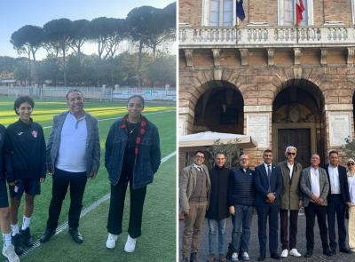 La Cf Maceratese accoglie la delegazione di Casablanca: al via una partnership sportiva e culturale