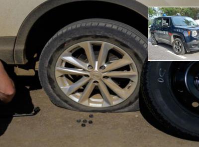 Matelica, scopre la moglie a casa con un altro e squarcia le gomme del Suv del presunto amante