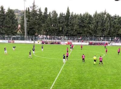 Eccellenza, il Tolentino strappa un meritato pareggio nel recupero: fermata la capolista Montecchio