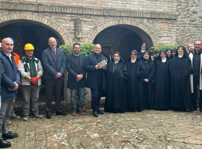 Monte San Martino, al via il cantiere per il monastero delle Benedettine: "Torneremo al nostro prega, lavora, accogli"