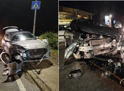 Ripe San Ginesio, schianto tra due auto lungo la provinciale