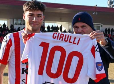 Cirulli fa 100 in biancorosso e festeggia con il gol: "Da maceratese una grande emozione"