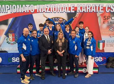Dojo Kyu Shin Karate-Tarulli da record: 27 medaglie ai Campionati nazionali Csen