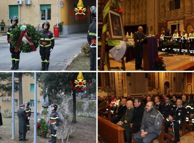 Santa Barbara, i vigili del fuoco di Macerata celebrano la patrona del Corpo