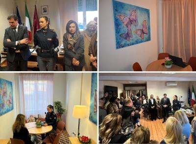 Alla Questura di Macerata inaugurata "Una stanza tutta per sé": un nuovo spazio protetto per le vittime di violenza (VIDEO)