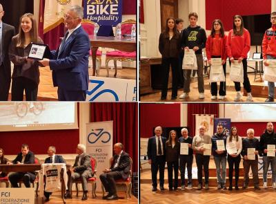 Festa del ciclismo maceratese a Recanati: sfilano i campioni del 2025. Premiati Ciabocco e Pellizzari