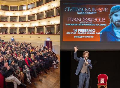 Civitanova in Love, gran finale all'Annibal Caro: Francesco Sole incanta il pubblico