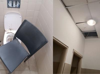 Camerino, nuovo raid ai bagni del Sottocorte: trovati rifiuti nei wc, vetri di bottiglie e porte scardinate (FOTO)