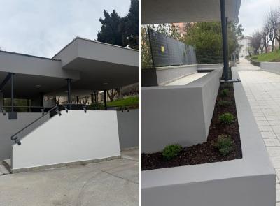 San Severino, nuovo look per l'ingresso della "Tacchi Venturi": conclusi i lavori di restyling