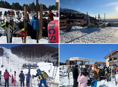 Pasqua e Pasquetta sugli sci: impianti presi d'assalto a Frontignano, Sassotetto e Bolognola