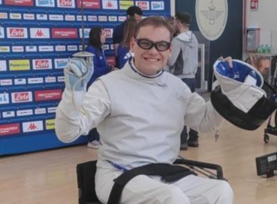 Esordio promettente per Alex Chiacchera: undicesimo posto nella scherma paralimpica